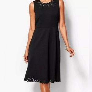 NWOT Talbots Dress Black, Lace detail, sleeveless